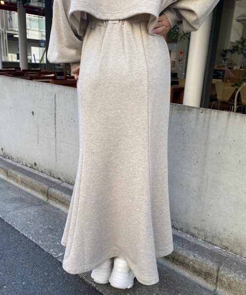 one after another NICE CLAUP（ワンアフターアナザーナイスクラップ）の「セーラーカラートップスとマーメイドスカートセットアップ（ワンピース・レディース・ベージュ/オートミール/ブルー系その他・FREE）」の11枚目の写真