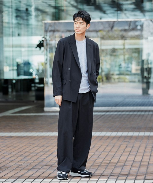 KASHIYAMA（カシヤマ）の「ウールライクポリエステル1タック