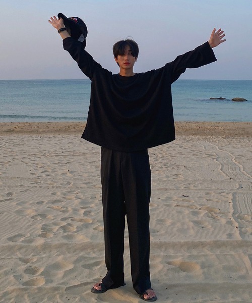 パンツ・ボトムスその他 ASCLO Semi Wide Black Pants (952) ASCLO Semi Wide Black Pants (952) (ASCLO/パンツ) 109236990