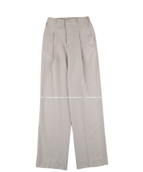 ASCLO(エジュクロ)の「ASCLO Banding Wide Slacks(スラックス・メンズ・ブラック/ベージュ/グレー・SMALL/MEDIUM/LARGE)」の21枚目の写真