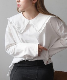 Bab | フリルビックカラーカットソー(Tシャツ/カットソー)