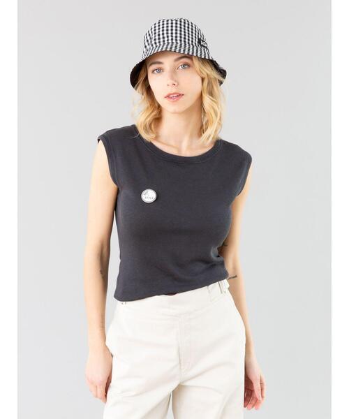 agnes b.（アニエスベー）の「CAL0 CHAPEAU リバーシブルバケットハット（ハット・レディース・ブラック・58）」の6枚目の写真