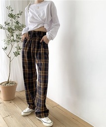 VIBGYOR | リラックスチェックパンツ(AS)(スラックス)