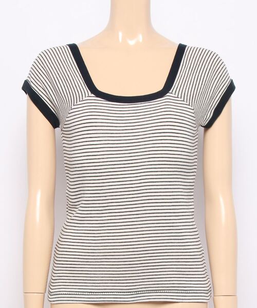 MILLER(ミラー)の「【MILLER/ミラー】カップ付きフレンチスリーブTシャツ(Tシャツ/カットソー・レディース・ライトブルー/ネイビー/イエロー/オレンジ・FREE)」の13枚目の写真