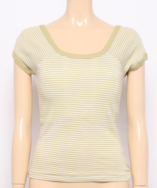 MILLER(ミラー)の「【MILLER/ミラー】カップ付きフレンチスリーブTシャツ(Tシャツ/カットソー・レディース・ライトブルー/ネイビー/イエロー/オレンジ・FREE)」の15枚目の写真