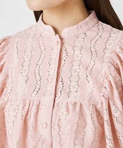 A de a.v.v（アードアー・ヴェ・ヴェ）の「［SET UP対応］レースラッフル袖コンシャスブラウス（シャツ/ブラウス・レディース・ホワイト/ブラック/ライトピンク・38/36）」の10枚目の写真