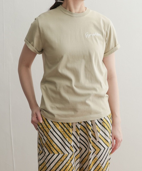 URBAN RESEARCH DOORS（アーバンリサーチドアーズ）の「GYMPHLEX　COMBED COTTON JERSEY T-SHIRTS（Tシャツ/カットソー・レディース・ホワイト/ブラック/ベージュ/ホワイト系その他/レッド系その他・12）」の5枚目の写真