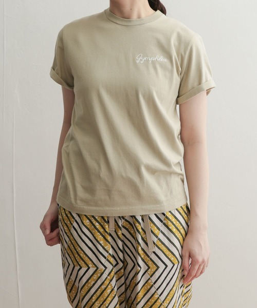 URBAN RESEARCH DOORS（アーバンリサーチドアーズ）の「GYMPHLEX　COMBED COTTON JERSEY T-SHIRTS（Tシャツ/カットソー・レディース・ホワイト/ブラック/ベージュ/ホワイト系その他/レッド系その他・12）」の9枚目の写真