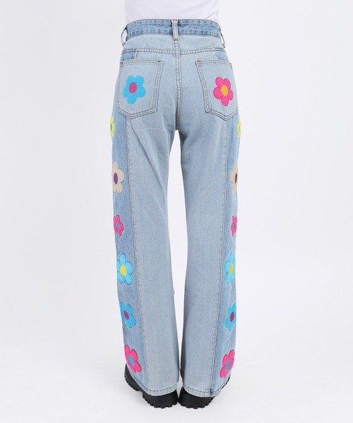 WC(ダブル シー)の「フラワーワッペンデニムパンツ(デニムパンツ・レディース・その他1・FREE)」の12枚目の写真