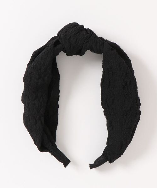 Monocoro toppi(モノコロトッピ)の「リップル 太め カチューシャ(カチューシャ・レディース・アイボリー/ブラック・フリー)」の19枚目の写真