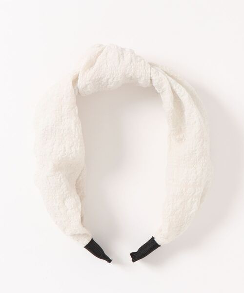 Monocoro toppi(モノコロトッピ)の「リップル 太め カチューシャ(カチューシャ・レディース・アイボリー/ブラック・フリー)」の18枚目の写真