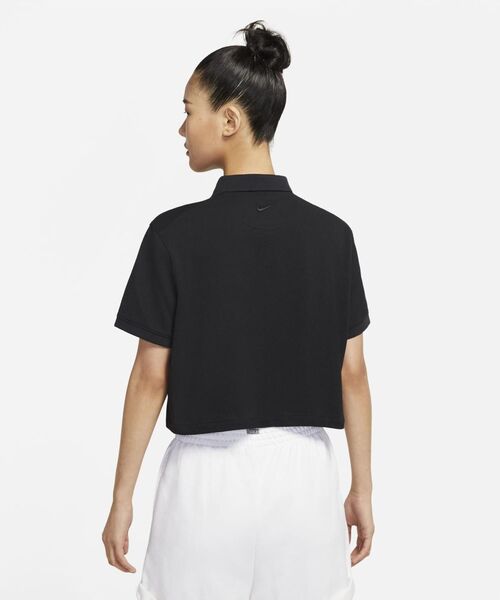 NIKE（ナイキ）の「ナイキ ポロ ウィメンズポロ / The Nike Polo Women's Polo（ポロシャツ・レディース・ブラック/ホワイト・S/M/L/XL/XS/2XL）」の3枚目の写真