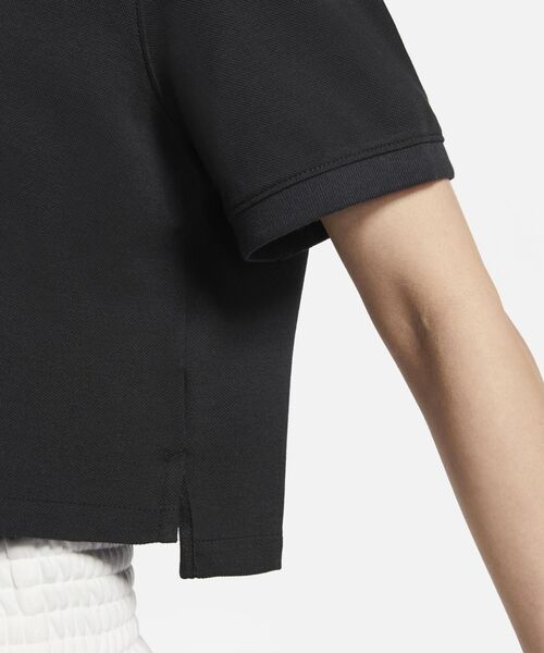 NIKE（ナイキ）の「ナイキ ポロ ウィメンズポロ / The Nike Polo Women's Polo（ポロシャツ・レディース・ブラック/ホワイト・S/M/L/XL/XS/2XL）」の6枚目の写真