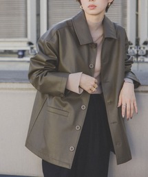 amber(アンバー) エコレザー ジャケット