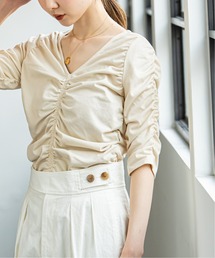 Noble | ギャザーギャザーTシャツ(Tシャツ/カットソー)