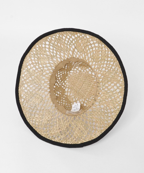 URBAN RESEARCH DOORS（アーバンリサーチドアーズ）の「Santelli Francesca　パイピングストローハット（ハット・レディース・ナチュラル/ブラック・FREE）」の8枚目の写真
