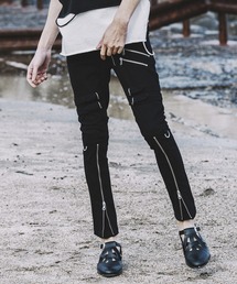 【NO ID.】Bondage Zip Skinny Pants / ボンテージ ジップ スキニー パンツ