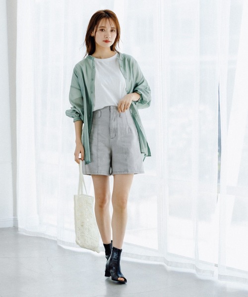 mysty woman（ミスティウーマン）の「コラボフォトプリントレギュラーTシャツ 294683（Tシャツ/カットソー・レディース・ホワイト系2/ホワイト系5/ホワイト系8・FREE）」の6枚目の写真