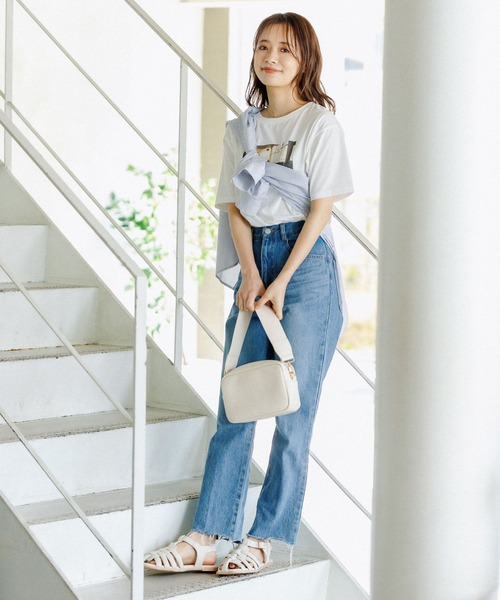 mysty woman（ミスティウーマン）の「コラボフォトプリントレギュラーTシャツ 294683（Tシャツ/カットソー・レディース・ホワイト系2/ホワイト系5/ホワイト系8・FREE）」の12枚目の写真