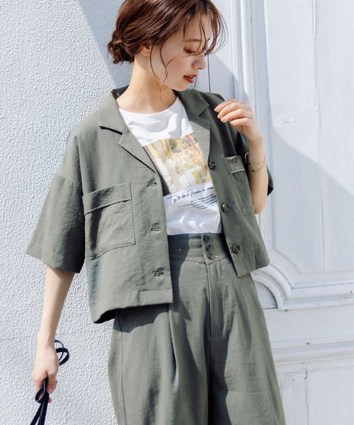 mysty woman（ミスティウーマン）の「コラボフォトプリントレギュラーTシャツ 294683（Tシャツ/カットソー・レディース・ホワイト系2/ホワイト系5/ホワイト系8・FREE）」の22枚目の写真