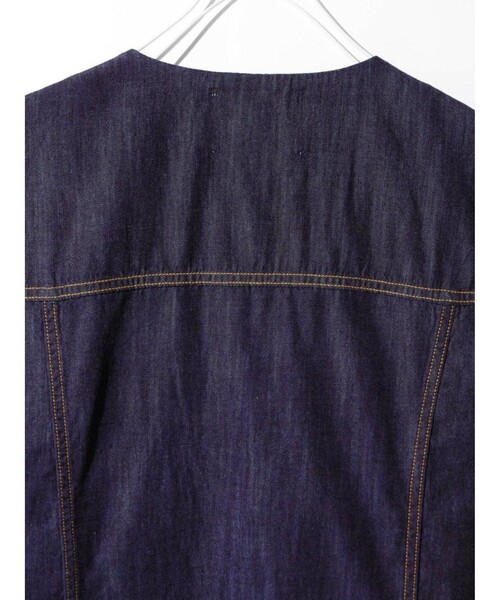 セール】MIDIUMISOLID ノースリーブデニムジャケット（ベスト