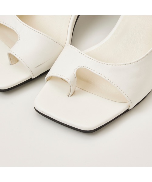 chumchum（チャムチャム）の「スクエアトゥスポサンダル（サンダル・レディース・ホワイト/ブラック/ブラック系その他2・LL/S/M/L）」の11枚目の写真