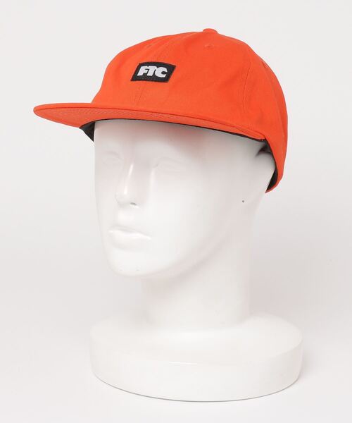 FTC（エフティーシー）の「SMALL LOGO 6 PANEL（キャップ・メンズ・オレンジ/ブラック・FREE）」の6枚目の写真