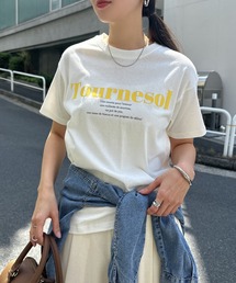 コットン天竺フレンチロゴプリントTシャツ