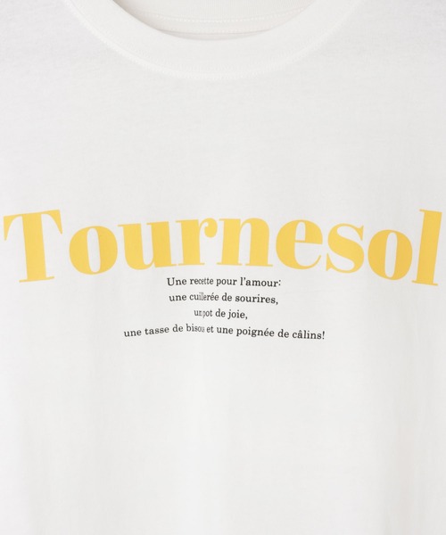 andme(アンドミー)の「コットン天竺フレンチロゴプリントTシャツ(Tシャツ/カットソー・レディース・ホワイト×ネイビー/ホワイト×グリーン/ホワイト×レッド/ホワイト×イエロー/ホワイト×ピンク・M/S)」の22枚目の写真