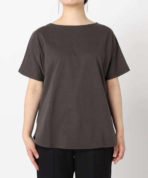 B.C STOCK（ベーセーストック）の「ドルマンラウンドテールTシャツ（Tシャツ/カットソー・レディース・ホワイト/ブラック/ブラウン/グリーン・FREE）」の21枚目の写真