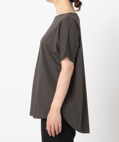 B.C STOCK（ベーセーストック）の「ドルマンラウンドテールTシャツ（Tシャツ/カットソー・レディース・ホワイト/ブラック/ブラウン/グリーン・FREE）」の22枚目の写真