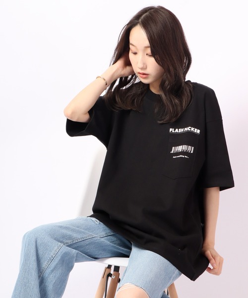 FLASH PACKER(フラッシュパッカー)の「FLASH PACKER ヘビーオンス半袖TEE(Tシャツ/カットソー・メンズ・ブラック/ホワイト/ブルー・M/S/L)」の13枚目の写真