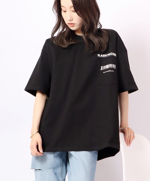 FLASH PACKER(フラッシュパッカー)の「FLASH PACKER ヘビーオンス半袖TEE(Tシャツ/カットソー・メンズ・ブラック/ホワイト/ブルー・M/S/L)」の14枚目の写真