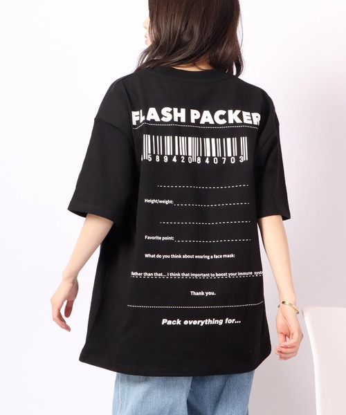 FLASH PACKER(フラッシュパッカー)の「FLASH PACKER ヘビーオンス半袖TEE(Tシャツ/カットソー・メンズ・ブラック/ホワイト/ブルー・M/S/L)」の15枚目の写真