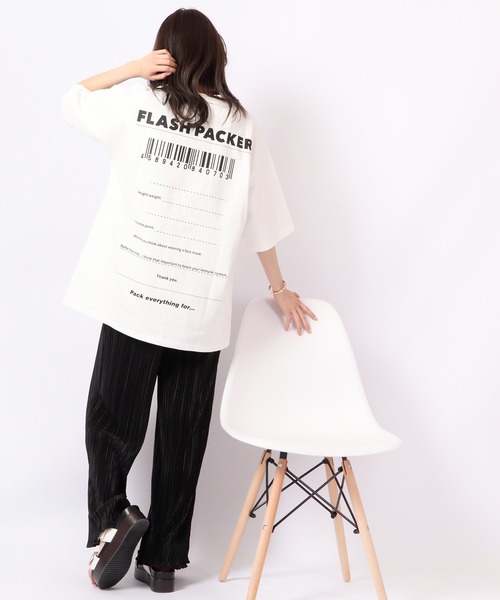 FLASH PACKER(フラッシュパッカー)の「FLASH PACKER ヘビーオンス半袖TEE(Tシャツ/カットソー・メンズ・ブラック/ホワイト/ブルー・M/S/L)」の7枚目の写真