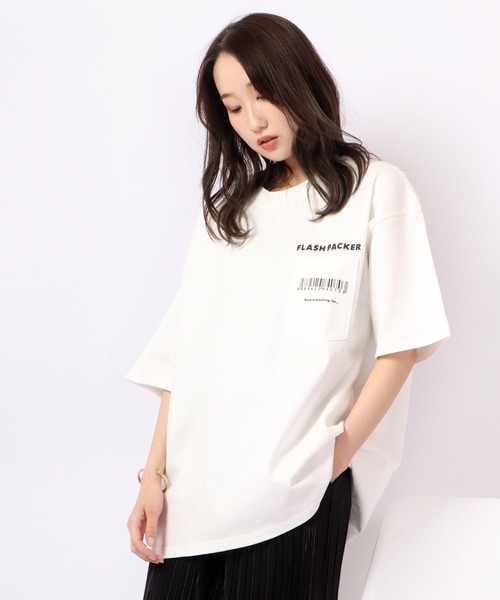 FLASH PACKER(フラッシュパッカー)の「FLASH PACKER ヘビーオンス半袖TEE(Tシャツ/カットソー・メンズ・ブラック/ホワイト/ブルー・M/S/L)」の4枚目の写真