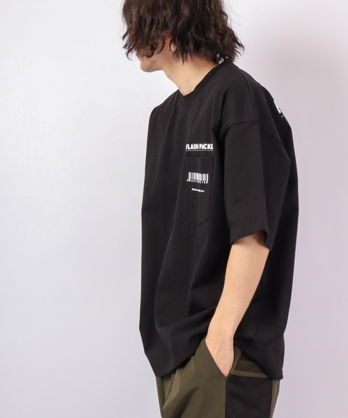 FLASH PACKER(フラッシュパッカー)の「FLASH PACKER ヘビーオンス半袖TEE(Tシャツ/カットソー・メンズ・ブラック/ホワイト/ブルー・M/S/L)」の19枚目の写真