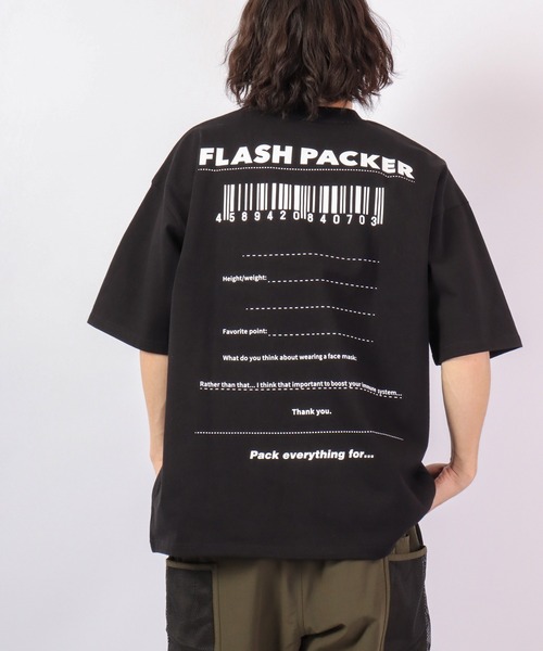 FLASH PACKER(フラッシュパッカー)の「FLASH PACKER ヘビーオンス半袖TEE(Tシャツ/カットソー・メンズ・ブラック/ホワイト/ブルー・M/S/L)」の20枚目の写真