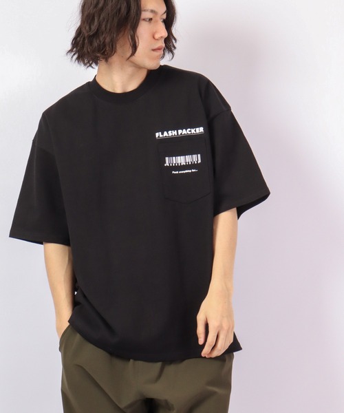 FLASH PACKER(フラッシュパッカー)の「FLASH PACKER ヘビーオンス半袖TEE(Tシャツ/カットソー・メンズ・ブラック/ホワイト/ブルー・M/S/L)」の18枚目の写真