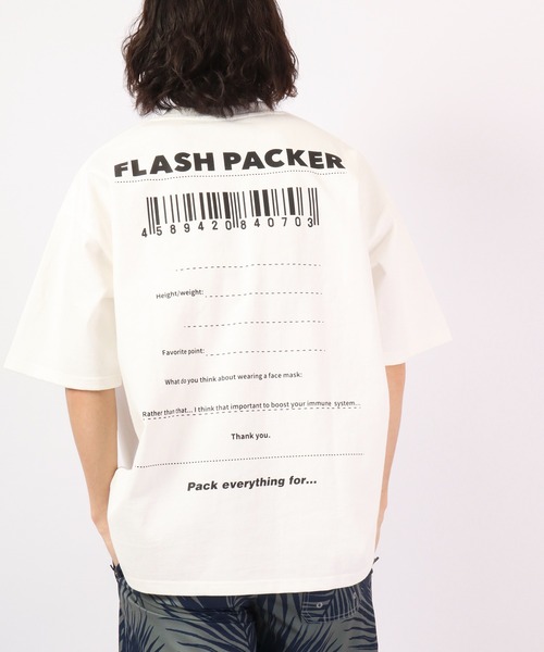 FLASH PACKER(フラッシュパッカー)の「FLASH PACKER ヘビーオンス半袖TEE(Tシャツ/カットソー・メンズ・ブラック/ホワイト/ブルー・M/S/L)」の10枚目の写真