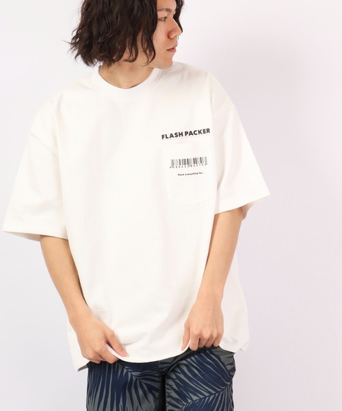 FLASH PACKER(フラッシュパッカー)の「FLASH PACKER ヘビーオンス半袖TEE(Tシャツ/カットソー・メンズ・ブラック/ホワイト/ブルー・M/S/L)」の8枚目の写真