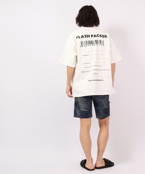 FLASH PACKER(フラッシュパッカー)の「FLASH PACKER ヘビーオンス半袖TEE(Tシャツ/カットソー・メンズ・ブラック/ホワイト/ブルー・M/S/L)」の12枚目の写真