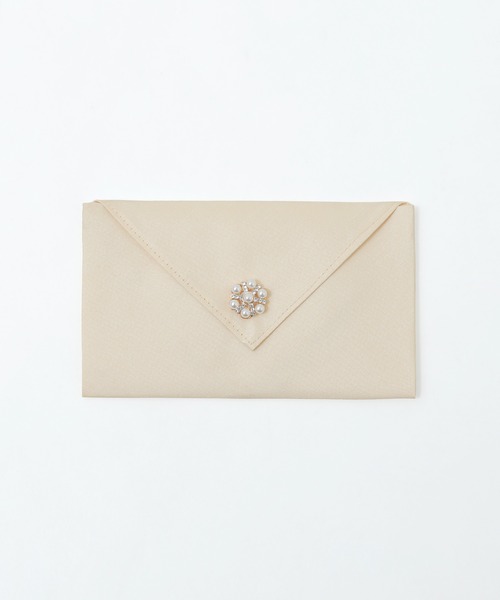 niana（ニアナ）の「シャンタンハンカチーフ袱紗（ハンカチ/ハンドタオル・レディース・ベージュ/シルバー/ブラック・FREE）」の9枚目の写真