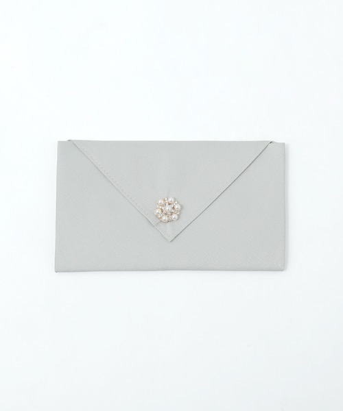 niana（ニアナ）の「シャンタンハンカチーフ袱紗（ハンカチ/ハンドタオル・レディース・ベージュ/シルバー/ブラック・FREE）」の10枚目の写真