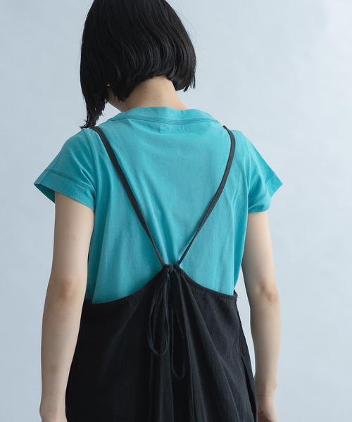 FORK&SPOON（フォークアンドスプーン）の「FORK&SPOON　コンパクトTシャツ（Tシャツ/カットソー・レディース・ライトブルー/ネイビー/オフホワイト/イエロー・1）」の22枚目の写真