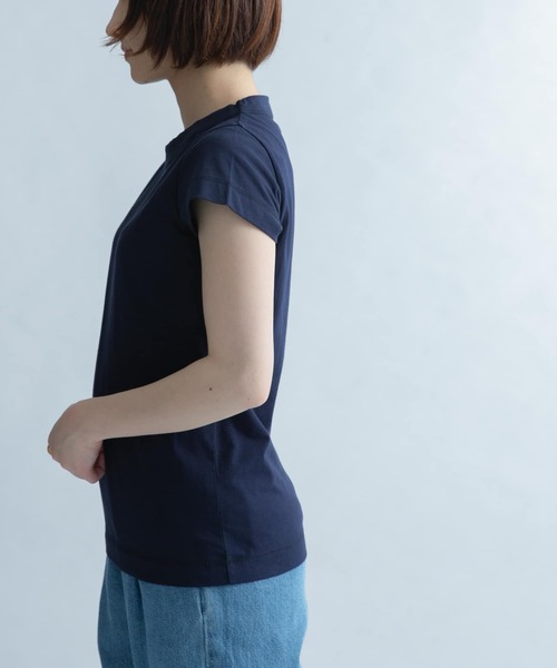 FORK&SPOON（フォークアンドスプーン）の「FORK&SPOON　コンパクトTシャツ（Tシャツ/カットソー・レディース・ライトブルー/ネイビー/オフホワイト/イエロー・1）」の14枚目の写真