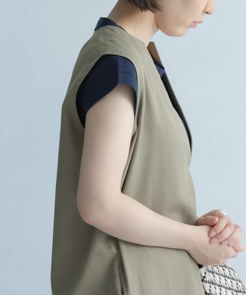 FORK&SPOON（フォークアンドスプーン）の「FORK&SPOON　コンパクトTシャツ（Tシャツ/カットソー・レディース・ライトブルー/ネイビー/オフホワイト/イエロー・1）」の15枚目の写真