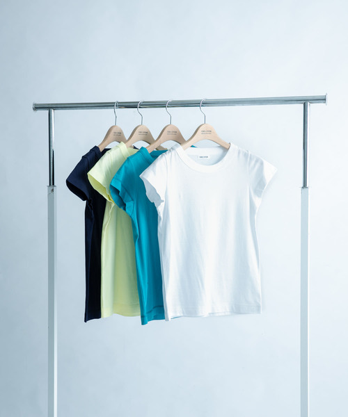 FORK&SPOON（フォークアンドスプーン）の「FORK&SPOON　コンパクトTシャツ（Tシャツ/カットソー・レディース・ライトブルー/ネイビー/オフホワイト/イエロー・1）」の16枚目の写真