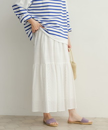 URBAN RESEARCH DOORS | 切替レースティアードスカート(スカート)