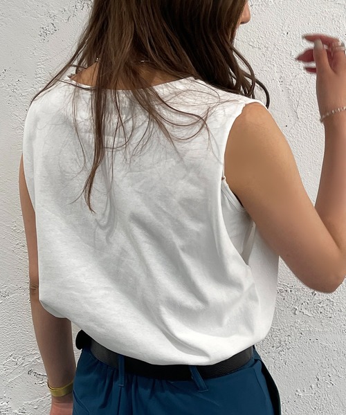 apres jour mignon(アプレジュールミニョン)の「タンクインナー【ZOZOTOWN限定アイテム】(タンクトップ・レディース・ブラック/オフホワイト/ピンク・フリー/X-LARGE)」の6枚目の写真